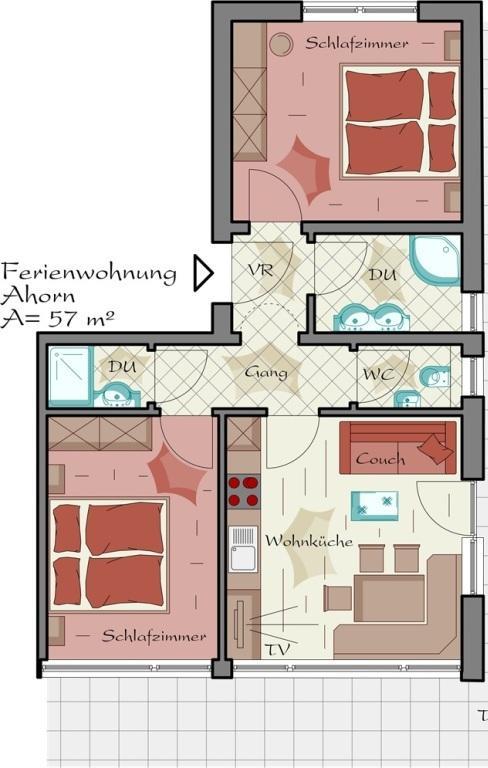 Appartementhaus Sennhuettn 弗林肯贝格 外观 照片